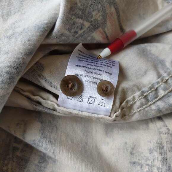 Red Head Patriotic Short Sleeve Shirt Planes Ships Flag  Men's Size XL - Picture 12 of 12